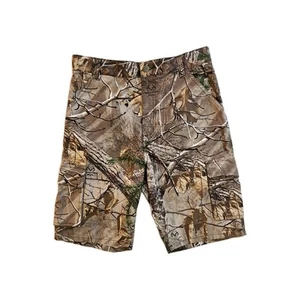 NEW Carhartt Realtree Woodland Camo Cargo Shorts Boys 16 - Picture 1 of 5