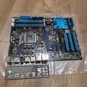 ASUS P7P55 LX TurboV LGA1156 DDR3 ATX Desktop Motherboard W/ I/O Plate, Tested - Picture 1 of 5