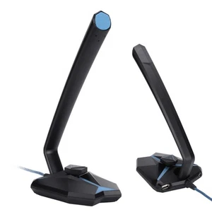 USB Mic Cool LED Indicator Adjustable Angle Adjustment 360° Identification Ga FY - Afbeelding 1 van 24