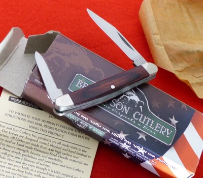 Cuchillo de ganadero Bear MGC hecho en EE. UU. 2-7/8" cerrado de 2 hojas sin usar, en caja Foto 1 de 4