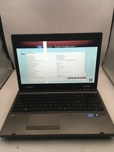 HP PROBOOK 6560B -BOOTS TO BIOS/BAD LCD- INTEL I5 2410M - NO RAM - 15" -READ- BB - Picture 1 of 8
