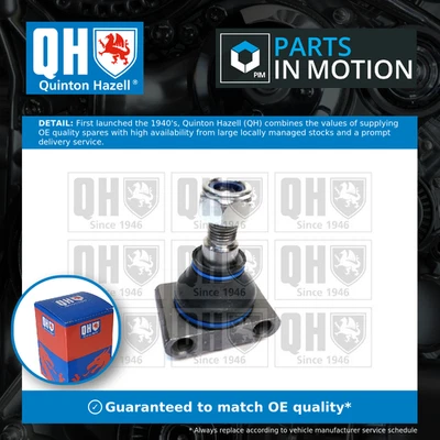Ball Joint Upper QSJ100S Quinton Hazell Suspension 109255 Top Quality Guaranteed - Image 1 of 4