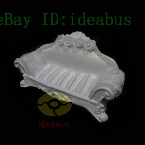 3"tall white Sofa Ring Earring Jewelry Holder Storage Display Organizers Stand - Imagen 1 de 7