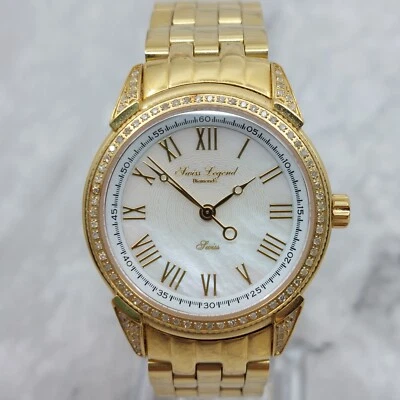 Swiss Legend Womens 4004-22 Diamond Capri Collection Watch New Battery - image 1 of 4