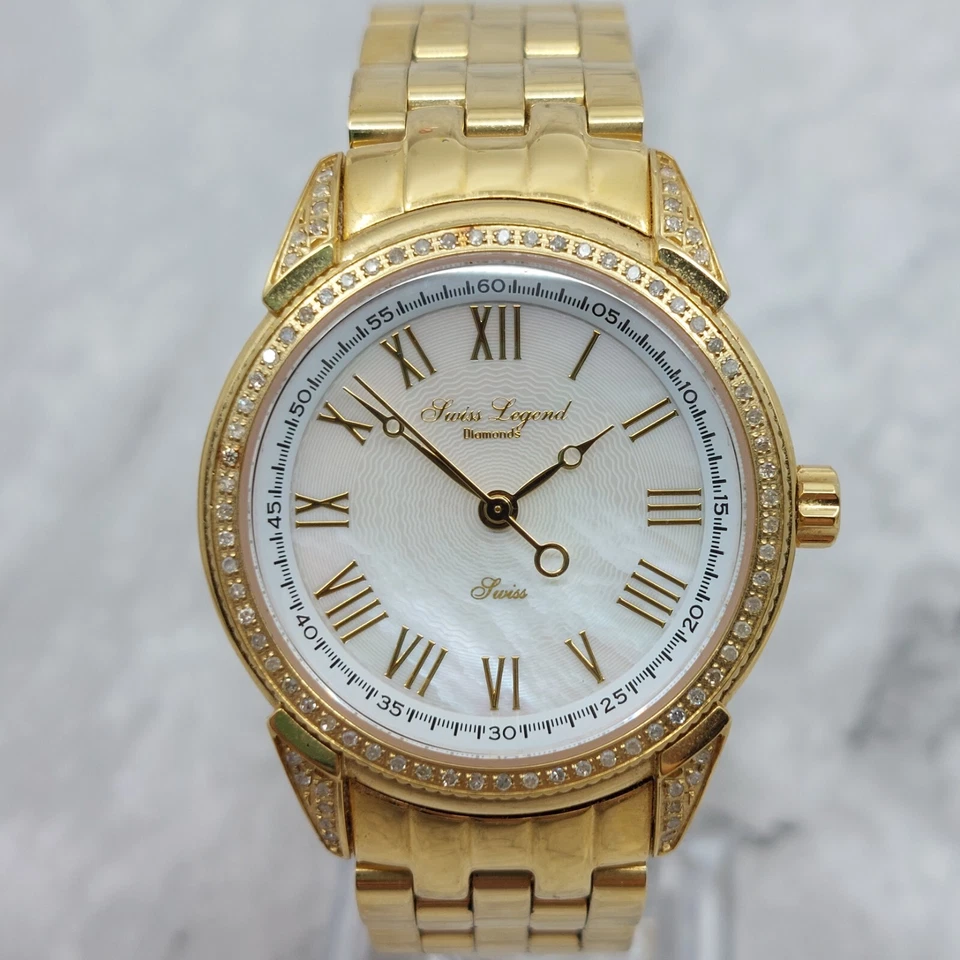 Reloj Swiss Legend Mujer 4004-22 Diamante Colección Capri Batería Nueva Foto 1 de 4