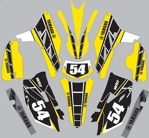 Decals for YAMAHA WR450F WR 450F 2012-2015 Graphics Retro Yellow Black - Picture 1 of 1