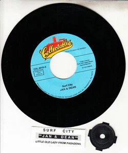 JAN AND DEAN  Surf City & Little Old Lady From Pasadena 7" 45 vinyl record NEW - Picture 1 of 1