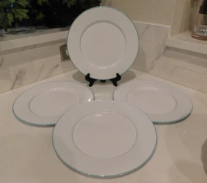 AUSVERKAUF Golden Rabbit Glampware gerollt Emaillegeschirr Teller Set 4tlg. Seegras - Bild 1 von 6