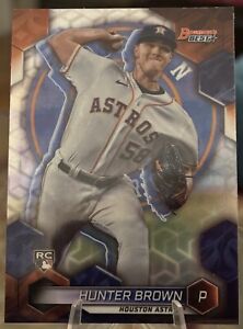 Hunter Brown 2023 Bowman’s Best Refractor ROOKIE Card #5 RC Houston Astros