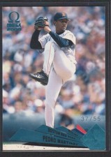 2000 PACIFIC OMEGA PLATINUM BLUE PARALLEL #23 PEDRO MARTINEZ RED SOX SP#/55