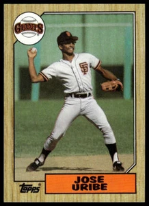 1987 Topps #633 Jose Uribe San Francisco Giants Baseball Card - Picture 1 of 2