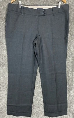 $80 Nuevo Land's End Mujer Petite Fit 1 Pantalones de Vestir de Lana Gris 14P 39x28 Foto 1 de 4