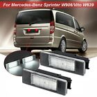 For Mercedes Sprinter W906 / Vito W639 6000K White LED License Plate Light Lamp Mercedes-Benz Sprinter
