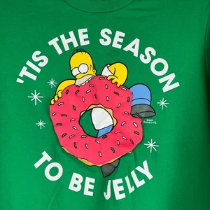 The Simpsons' Men's Tis the Season to be Jelly Sweatshirt Size XL - Picture 1 of 8