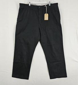 Chaps True American Chino Pants Mens 40x30 Black NWT - Picture 1 of 8