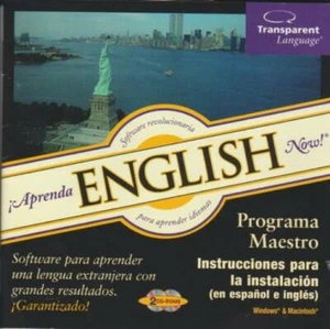 Aprenda English Now! 7.0 Spanish PC MAC CD Learn speak foreign language tools - Picture 1 of 1