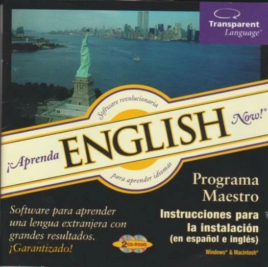 Aprenda English Now! 7.0 Spanish PC MAC CD Learn speak foreign language tools - Image 1 of 1