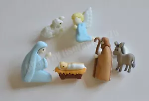 Botones de Belén / Botones en abundancia caña Navidad / María y José y Jesús - Imagen 1 de 3