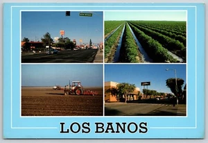 Tractor agrícola multiview Los Banos Crossroads of California de postal - Imagen 1 de 2