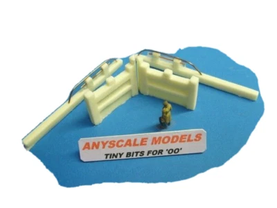 ANYSCALE MODELS oo gauge railway scenery resin canal lock gates 30mm high 058