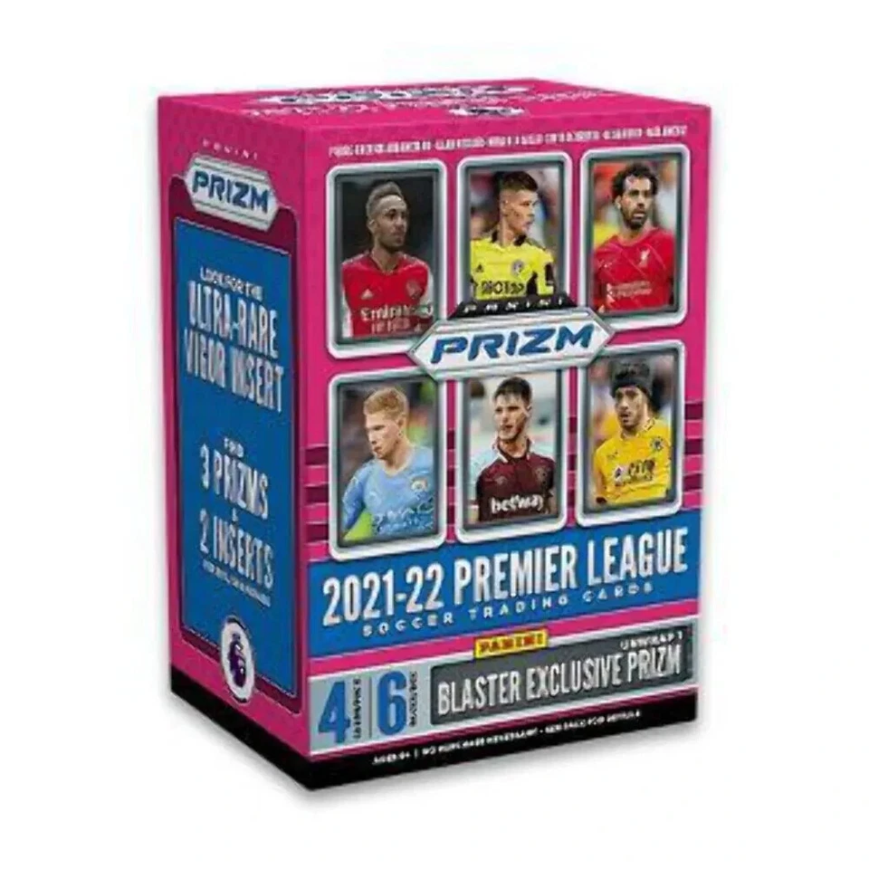 Tarjeta coleccionable de fútbol de la Premier League Panini Prizm 2021-22 caja bláster sellada Foto 1 de 1