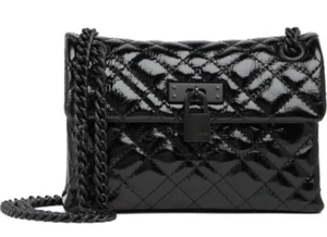 KURT GEIGER LONDON Mini Schultertasche Brixton Drench schwarz Lackleder - Bild 1 von 6