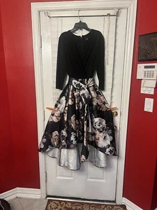 R & M RICHARDS SIZE 12 WOMEN HI-LOW FLORAL DRESS NEW W/OUT TAG - Picture 1 of 8