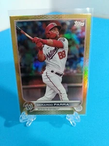 2022 Topps Gold Foil #220 Gerardo Parra Washington Nationals - Picture 1 of 2