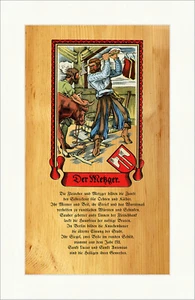 Der Metzger Butcher Fleisch Schlachtung Beil Kuh Rind Stand 007 - Bild 1 von 1