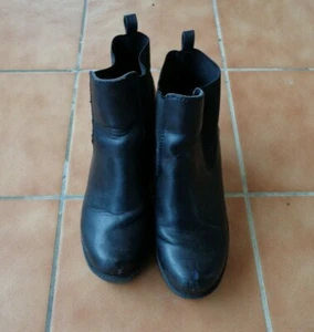 scarpe PRIMADONNA da donna nero pelle alte usate TG 39 - Foto 1 di 3