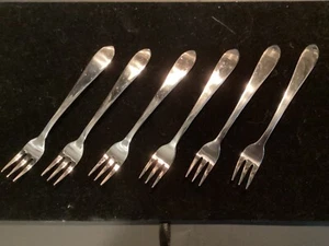 ''KENT” - by RETRONEU -  6 COCKTAIL FORKS - FREE SHIPPING - - Picture 1 of 3