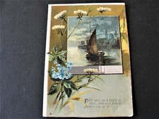 For unto us a Child is born, unto us a Son is given- Victorian 1800s Trade Card.