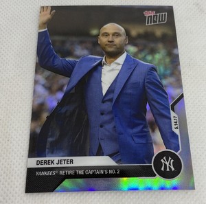 2020 Topps NOW - Derek Jeter Career Retrospective Chrome Card #1 Refractor 11/99