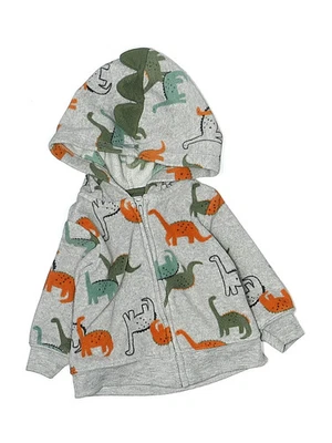 Толстовка с капюшоном Just One Year от Carter's Boys серебристая на молнии 3 месяца - Изображение 1 из 2