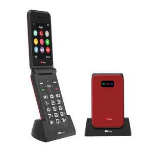 Red Big Button Mobile Phone , Three SIM, Emergency Use - Picture 1 of 8