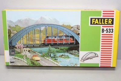 Faller B-533 Bausatz Bogenbrücke gerade Spur H0 OVP - Bild 1 von 4