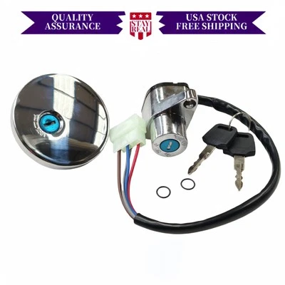 For Kawasaki Vulcan VN800 Classic Drifter 500 LTD US Ignition Switch Fuel Cap Foto 1 de 4