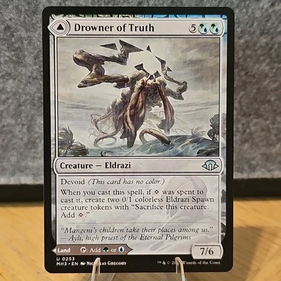 MTG Drowner of Truth Drowned Jungle Modern Horizons 3 Set #253 NM Fresh Pull - Image 1 of 2