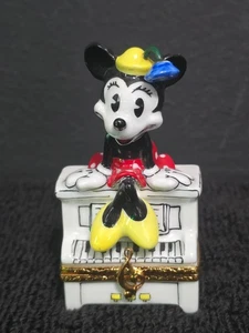 Seltene Disney Minnie Mouse Limoges Box Artoria Klavier Liebeslied innen Frankreich - Bild 1 von 12