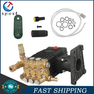 Washer Pump 4 GPM 1" Shaft Horizontal 4400 PSI Pressure Washer Pump Power New US - Picture 1 of 19