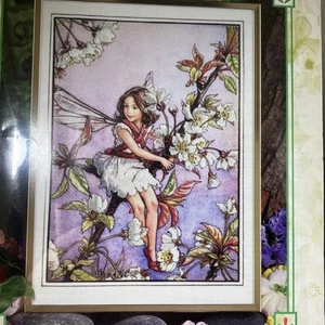 Flower Fairie Cross Stitch Kit Wild Cherry Blossom Fairy 5524 Cicely Mary Barker - Picture 1 of 16
