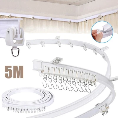 Deckenschiene Gardinenschiene Laufschiene Vorhangschiene Flexibel Schienensystem - Bild 1 von 4
