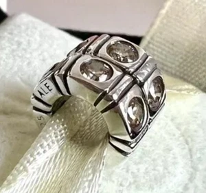 Pandora Trinity Spacers pair champagne retired Authentic - Picture 1 of 2
