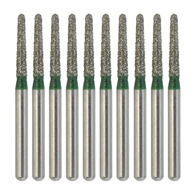 Dental Diamond Burs Round End Taper Diamond Bur Coarse FG High Speed 856/014C - Image 1 of 4