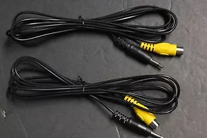 2 STCK. 7 Fuß Kopfhörerbuchse Stecker 3,5 mm AUX auf 1 Buchse RCA Video Y Kabel Kabel - Bild 1 von 4