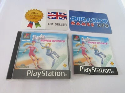 Barbie Super Sports PS1 MINT COLLECTORS Sony PlayStation 1 PAL - Image 1 of 4