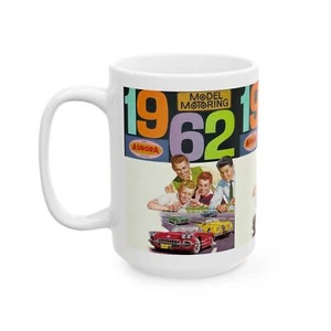 Vintage 1962 Aurora Model Motoring Retro Slot Car Ceramic Mug, (15oz) - Picture 1 of 6