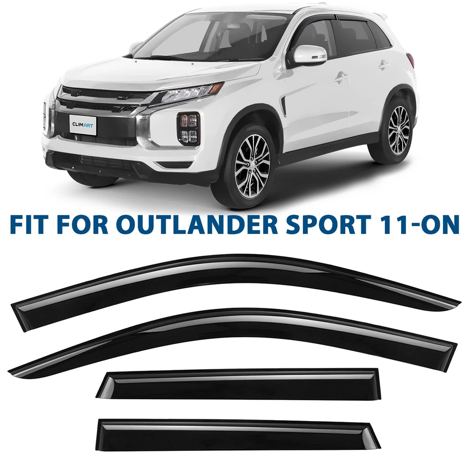 Rain Guards Vent Visors Shade for 2011-2025 Mitsubishi Outlander Sport - Image 1 of 4