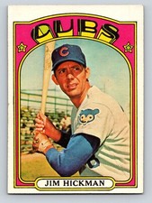 1972 Topps #534 Jim Hickman EXMT - yellow