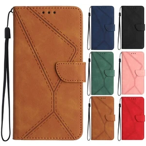 Business PU Leather Wallet Flip Phone Case For Motorola G Power Stylus Edge 2024 - Picture 1 of 64